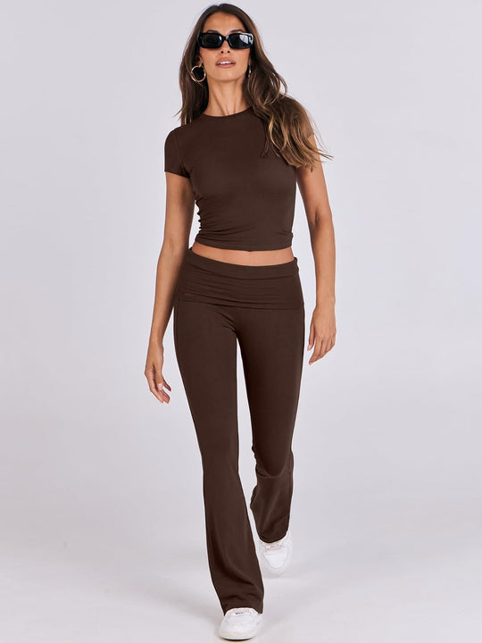 Herlene – Two-Piece Flared Lounge Set for Women
