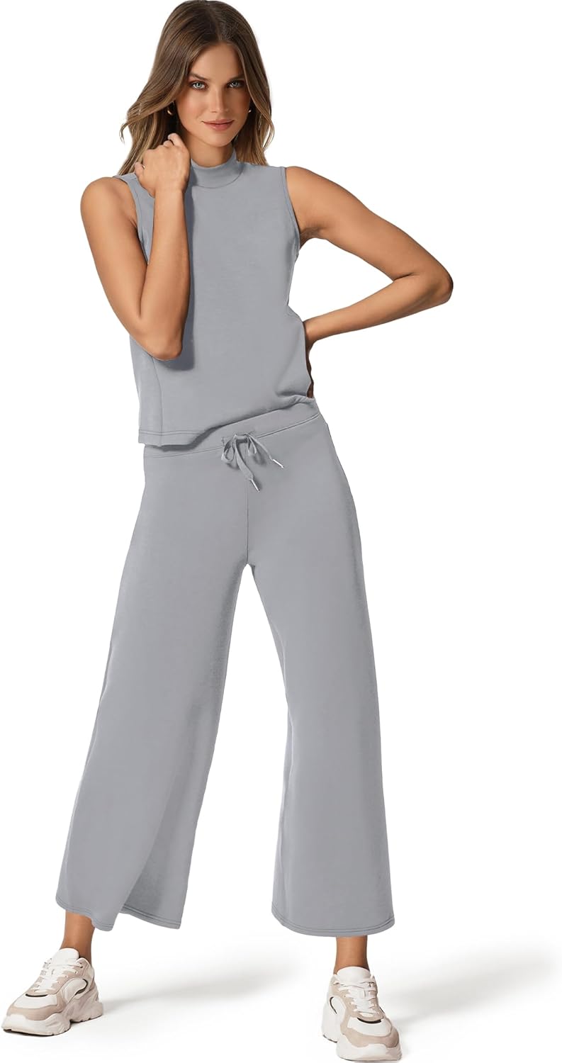Bresha – Sleeveless Two-Piece Lounge Set for Women