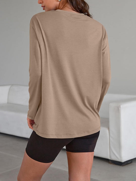 Maddy – Oversized Long-Sleeve Casual Top for Women