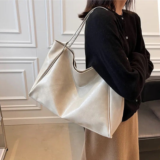 Fairuza – Oversized Leather Tote Bag for Women