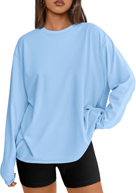 Maddy – Oversized Long-Sleeve Casual Top for Women