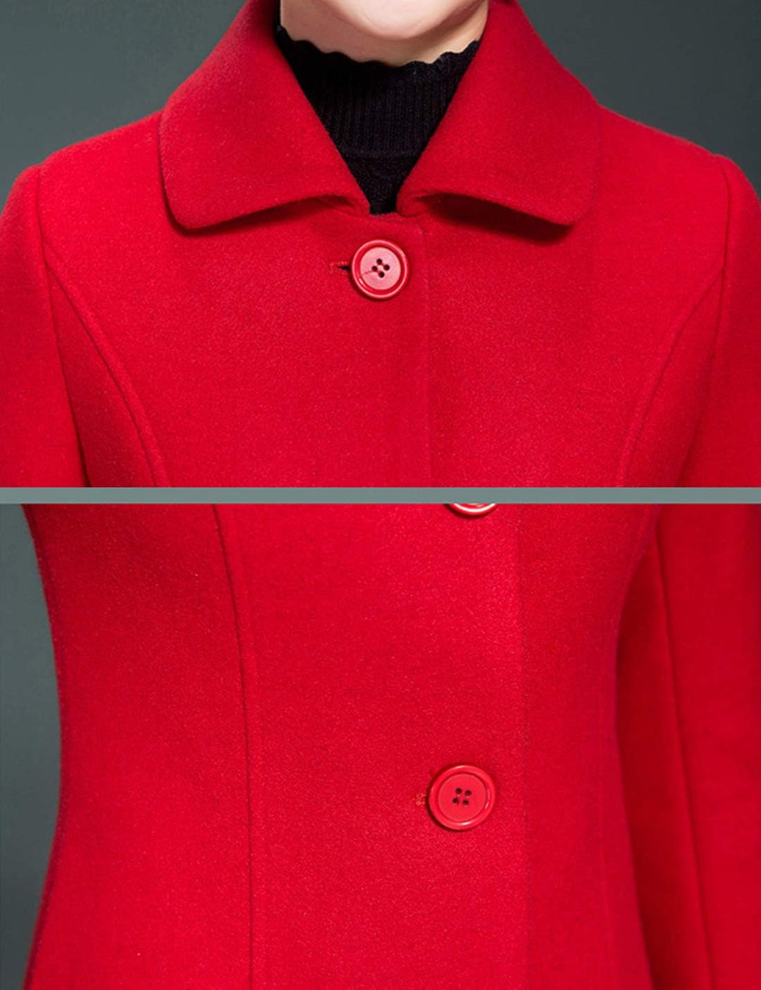 Miranda – Classic Long Wool-Blend Coat for Women