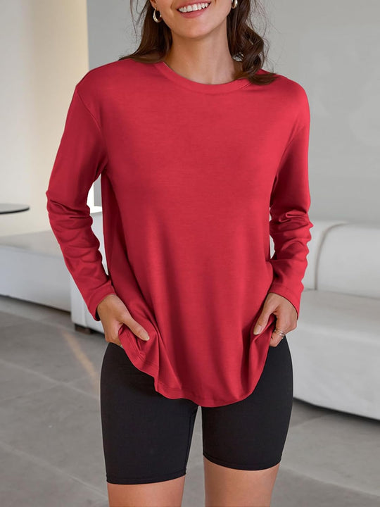 Maddy – Oversized Long-Sleeve Casual Top for Women