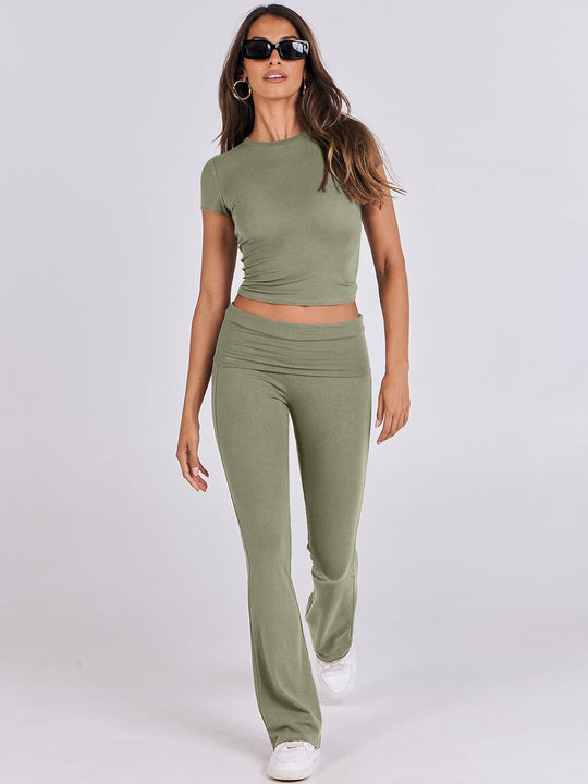 Herlene – Two-Piece Flared Lounge Set for Women