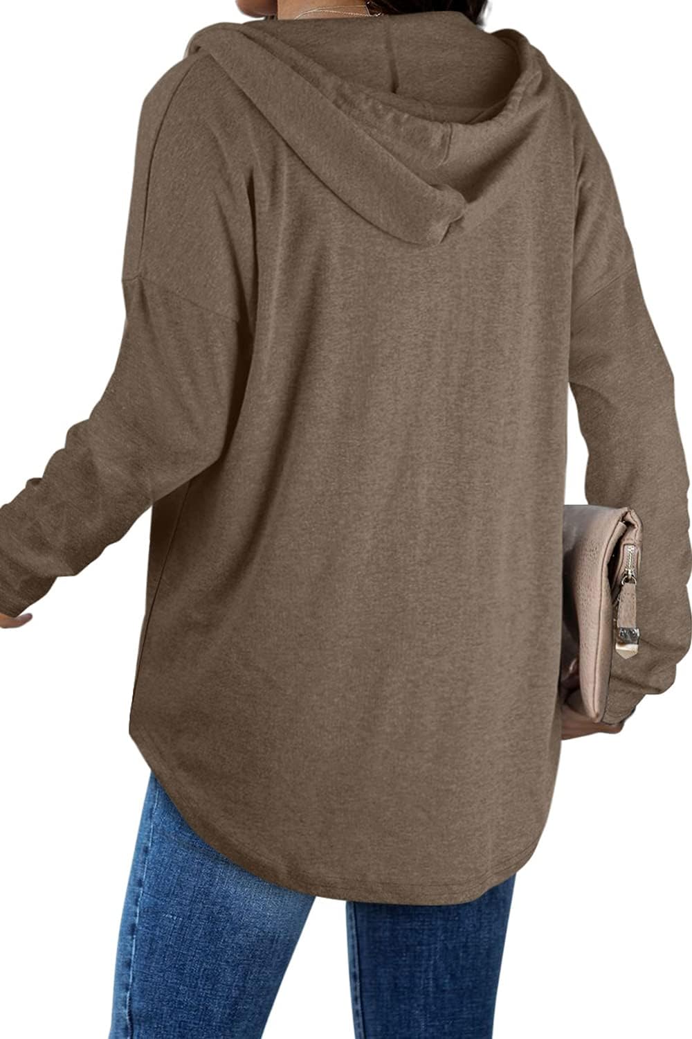 Addie – Plaid Hoodie Long-Sleeve Top for Women