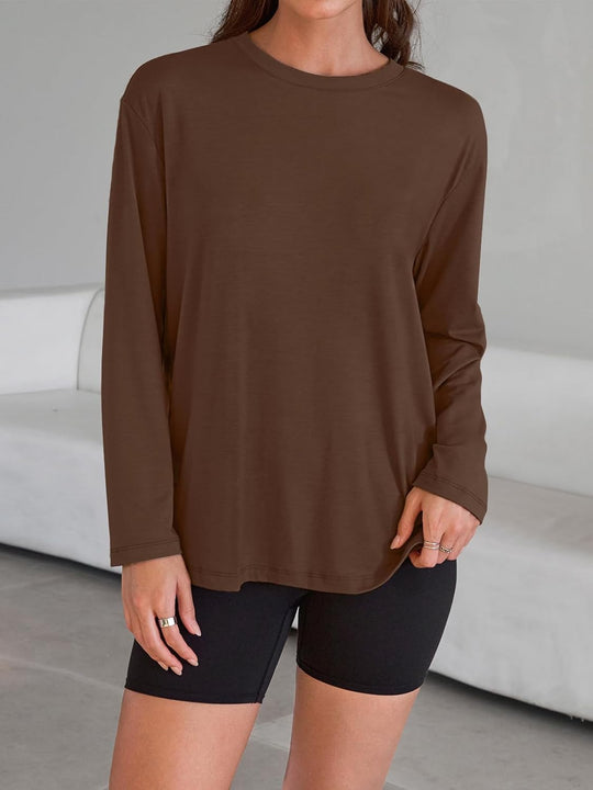 Maddy – Oversized Long-Sleeve Casual Top for Women
