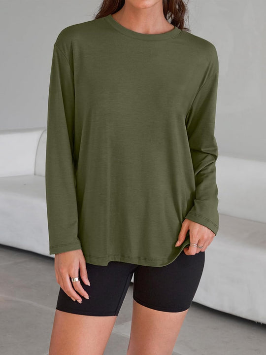 Maddy – Oversized Long-Sleeve Casual Top for Women