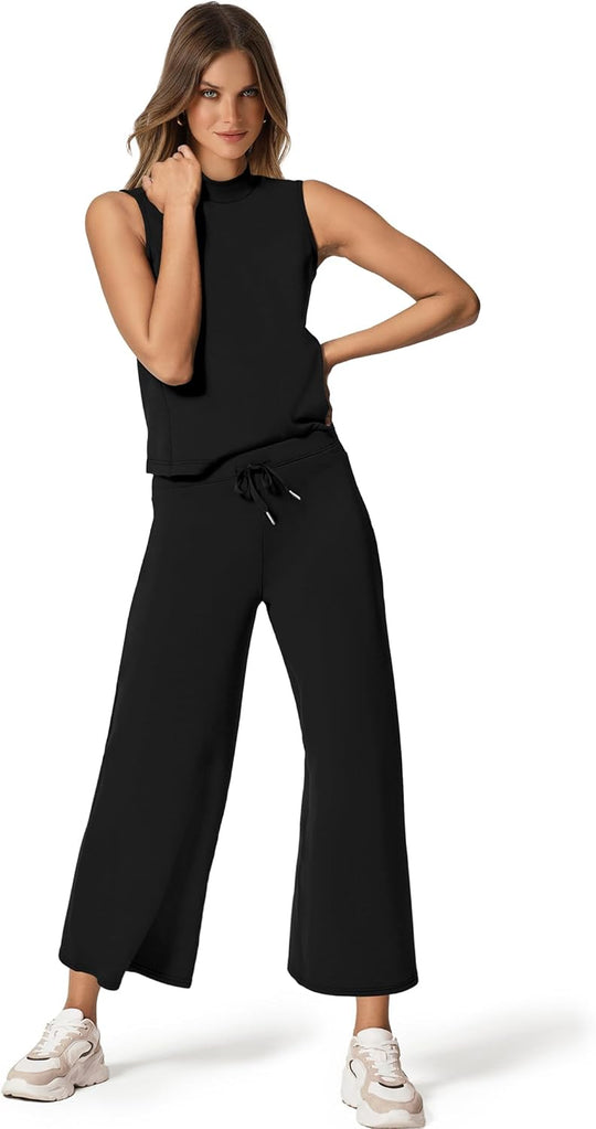 Bresha – Sleeveless Two-Piece Lounge Set for Women