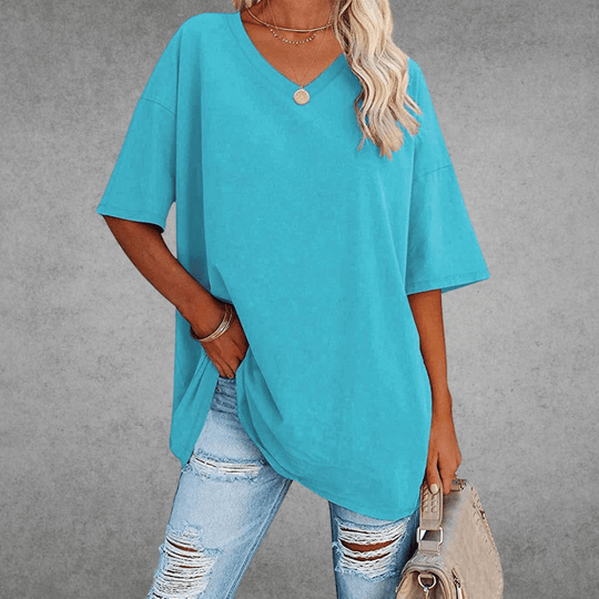 Kaylee – Relaxed Fit Everyday V-Neck Tee for Women