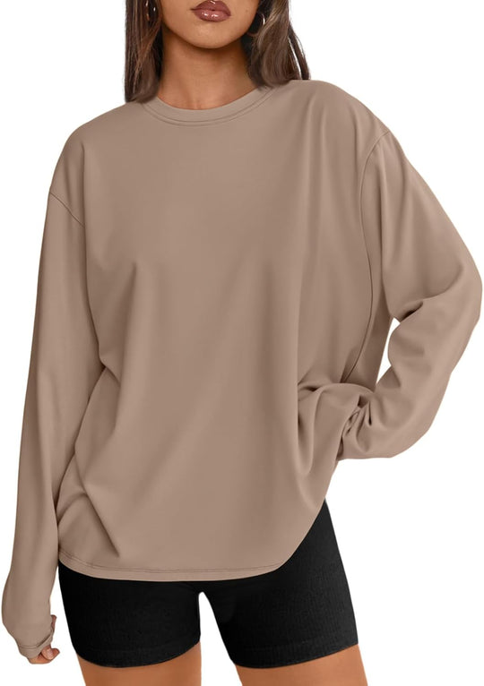 Maddy – Oversized Long-Sleeve Casual Top for Women