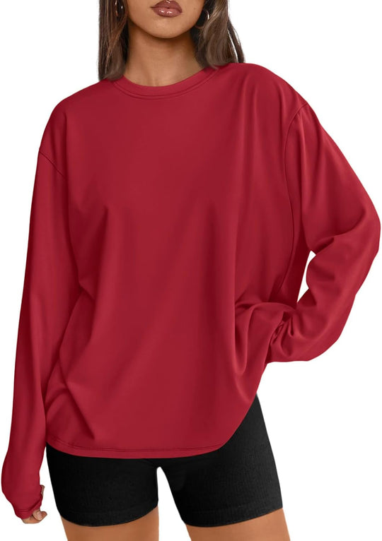 Maddy – Oversized Long-Sleeve Casual Top for Women