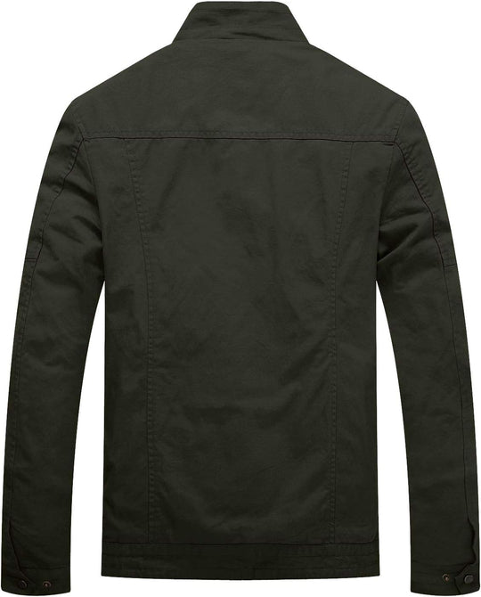 Victor – Classic Stand Collar Cotton Jacket for Men