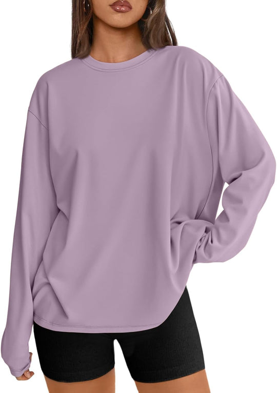 Maddy – Oversized Long-Sleeve Casual Top for Women