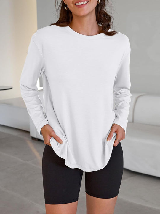 Maddy – Oversized Long-Sleeve Casual Top for Women