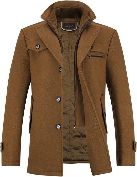 Donny – Wool-Blend Classic Overcoat for Men
