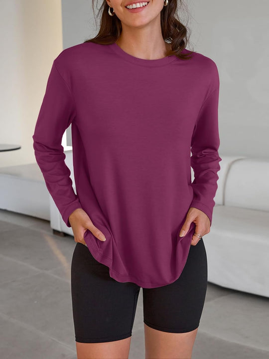 Maddy – Oversized Long-Sleeve Casual Top for Women