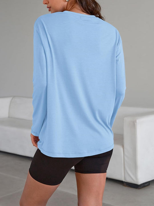 Maddy – Oversized Long-Sleeve Casual Top for Women