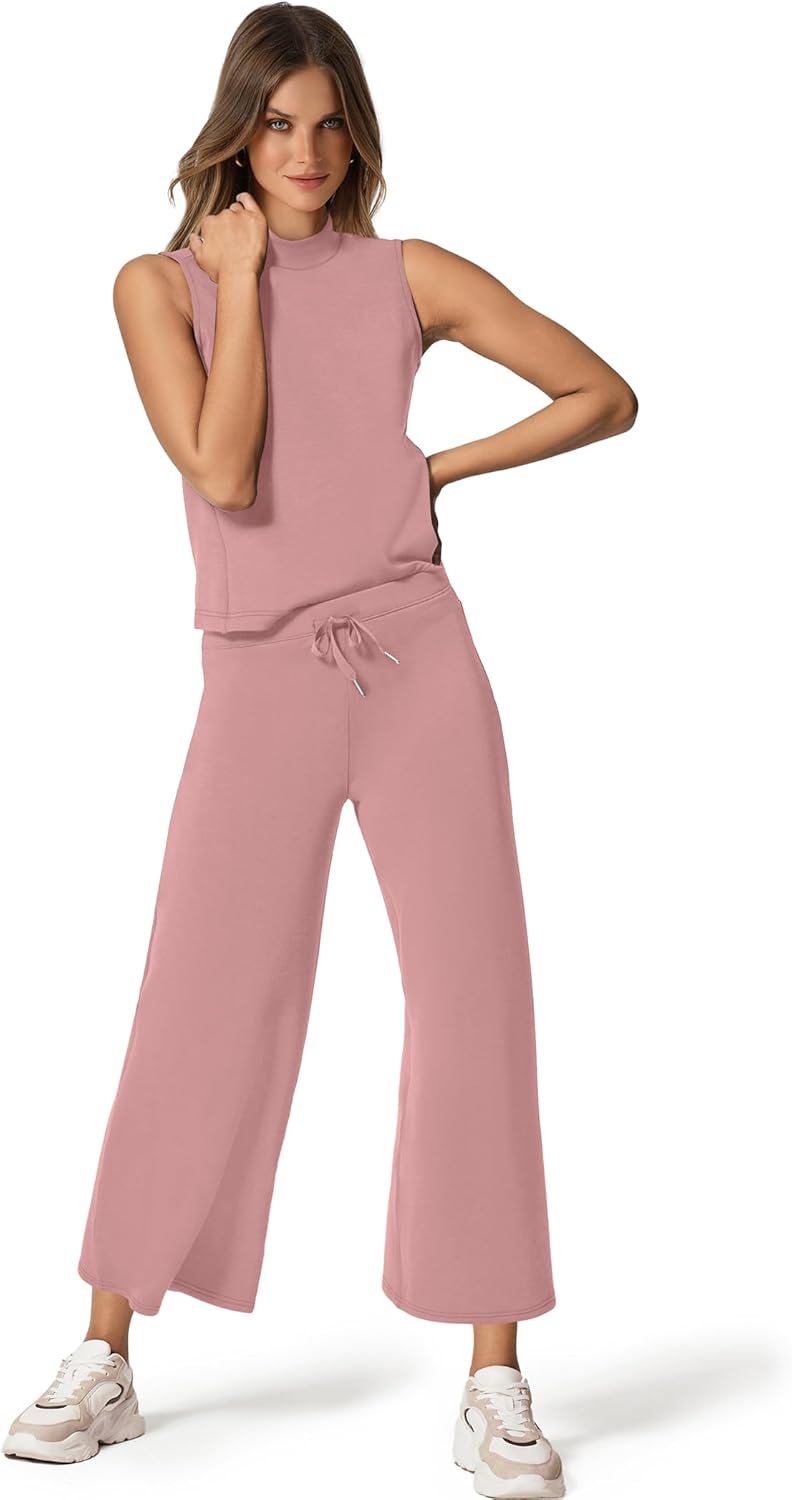 Bresha – Sleeveless Two-Piece Lounge Set for Women