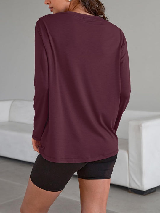 Maddy – Oversized Long-Sleeve Casual Top for Women