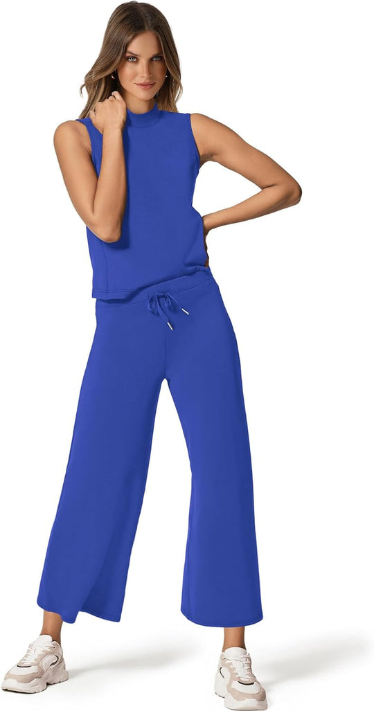 Bresha – Sleeveless Two-Piece Lounge Set for Women