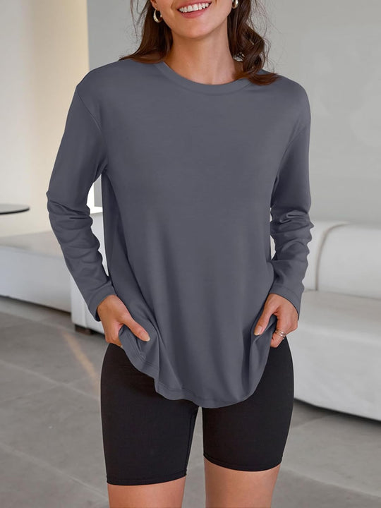 Maddy – Oversized Long-Sleeve Casual Top for Women