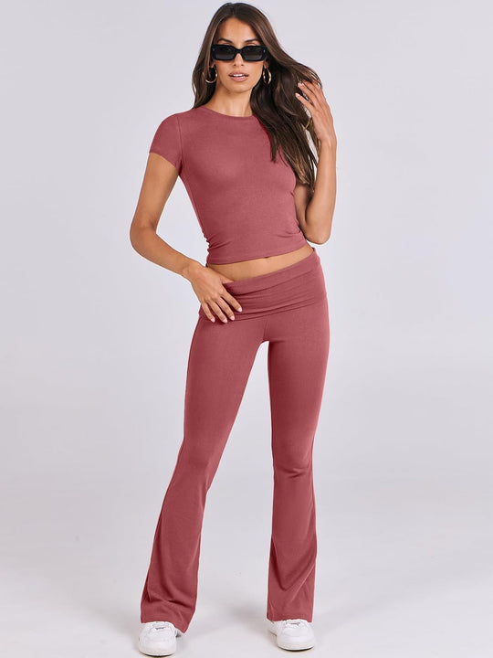 Herlene – Two-Piece Flared Lounge Set for Women