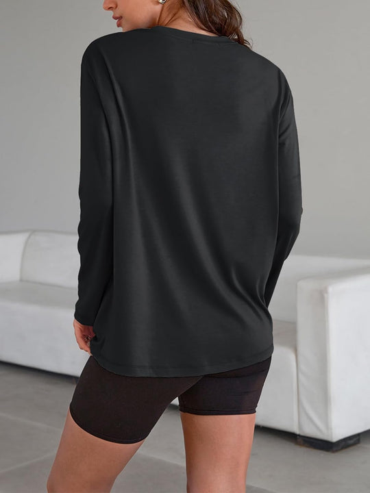 Maddy – Oversized Long-Sleeve Casual Top for Women