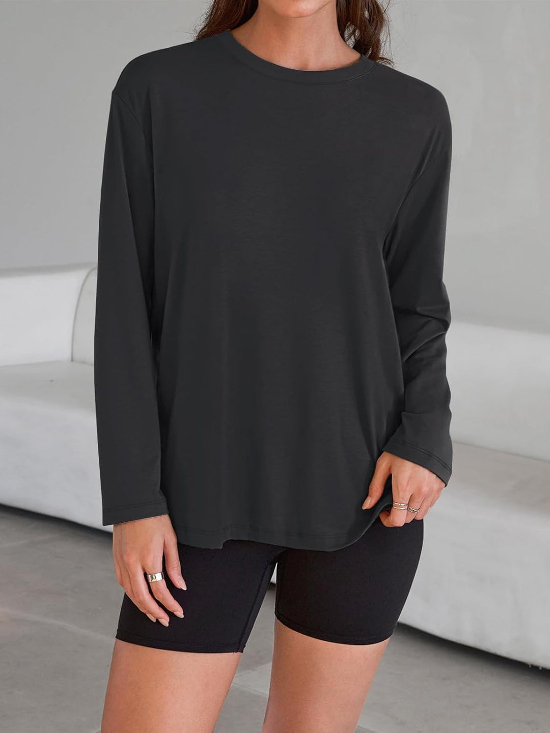 Maddy – Oversized Long-Sleeve Casual Top for Women