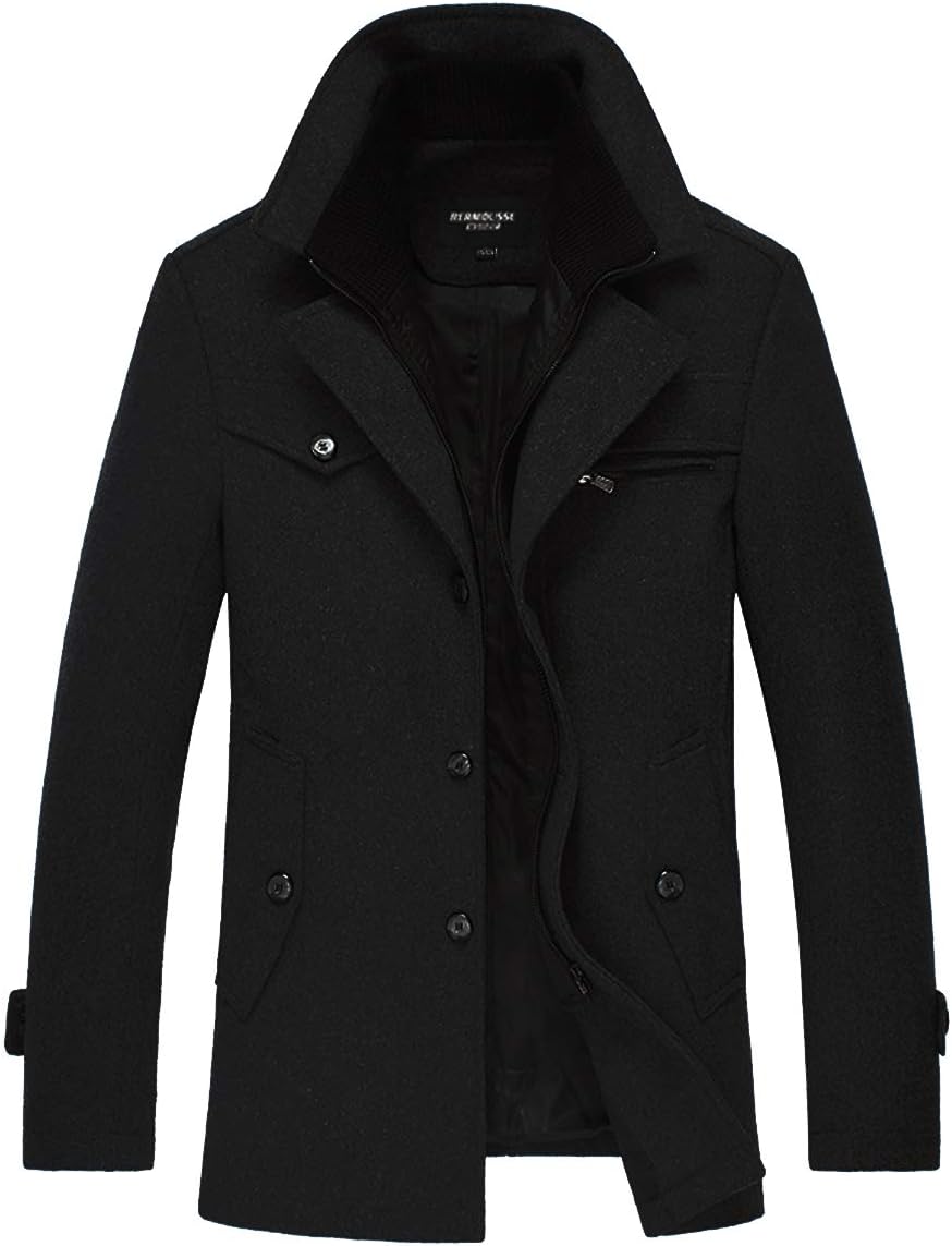 Donny – Wool-Blend Classic Overcoat for Men