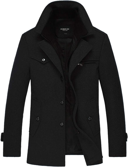 Donny – Wool-Blend Classic Overcoat for Men