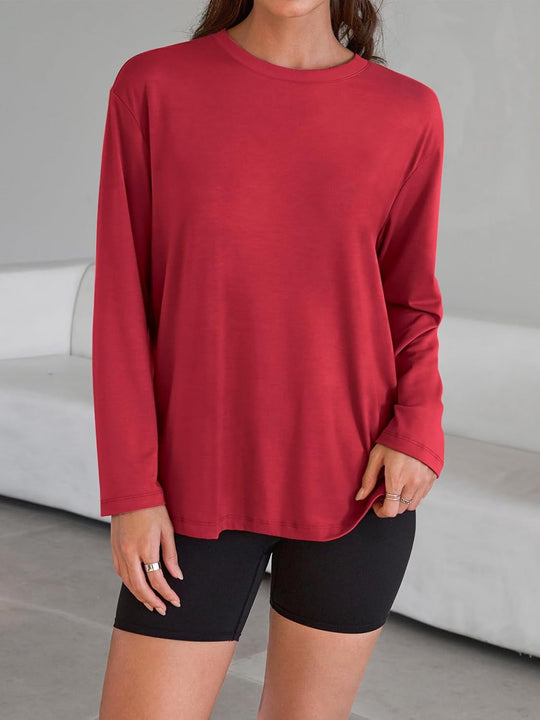Maddy – Oversized Long-Sleeve Casual Top for Women