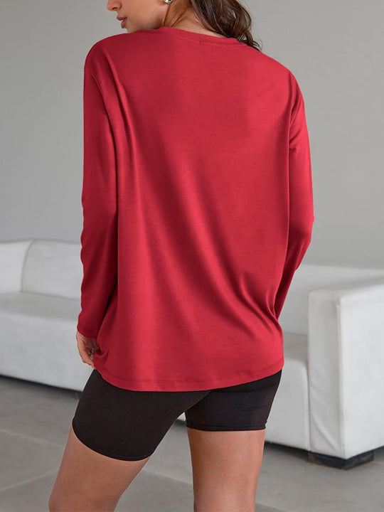 Maddy – Oversized Long-Sleeve Casual Top for Women