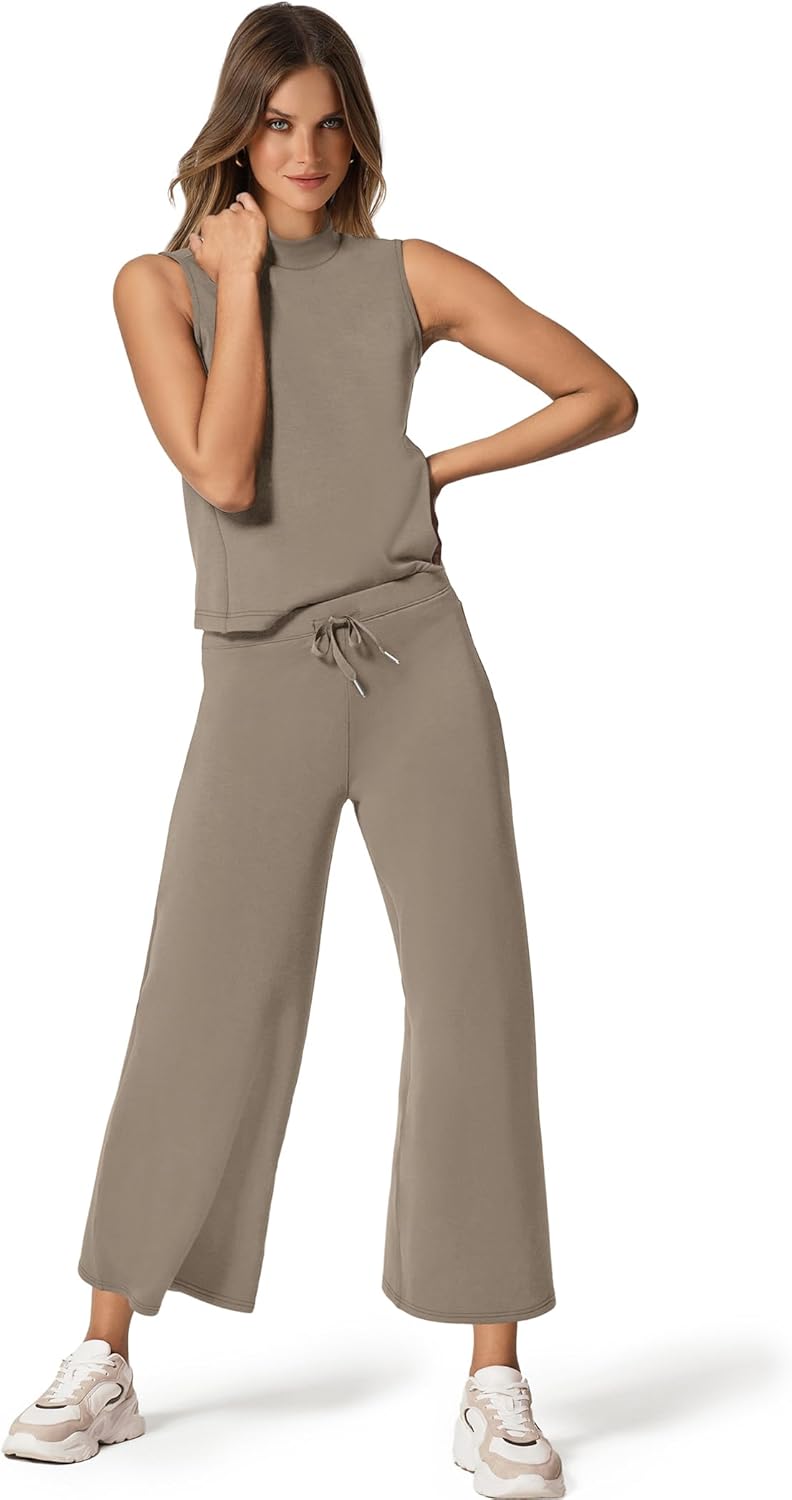 Bresha – Sleeveless Two-Piece Lounge Set for Women
