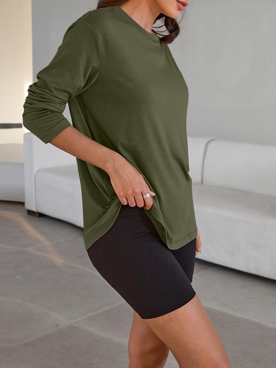 Maddy – Oversized Long-Sleeve Casual Top for Women
