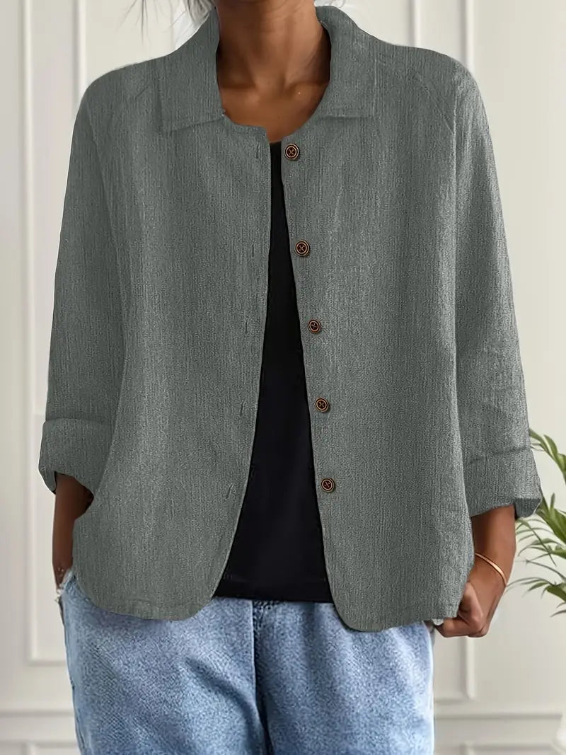 Zelda – Lightweight Button-Up Cardigan for Women