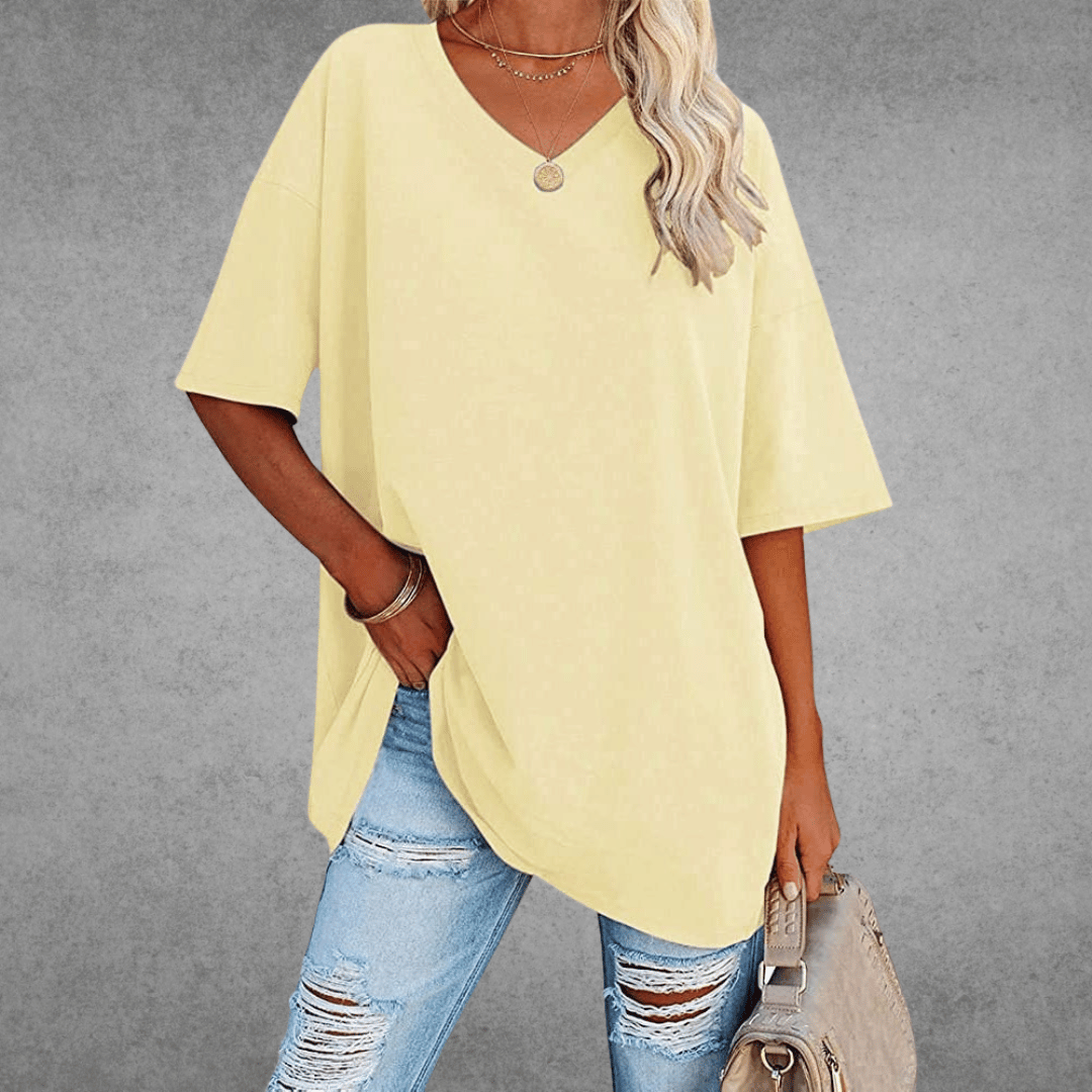 Kaylee – Relaxed Fit Everyday V-Neck Tee for Women