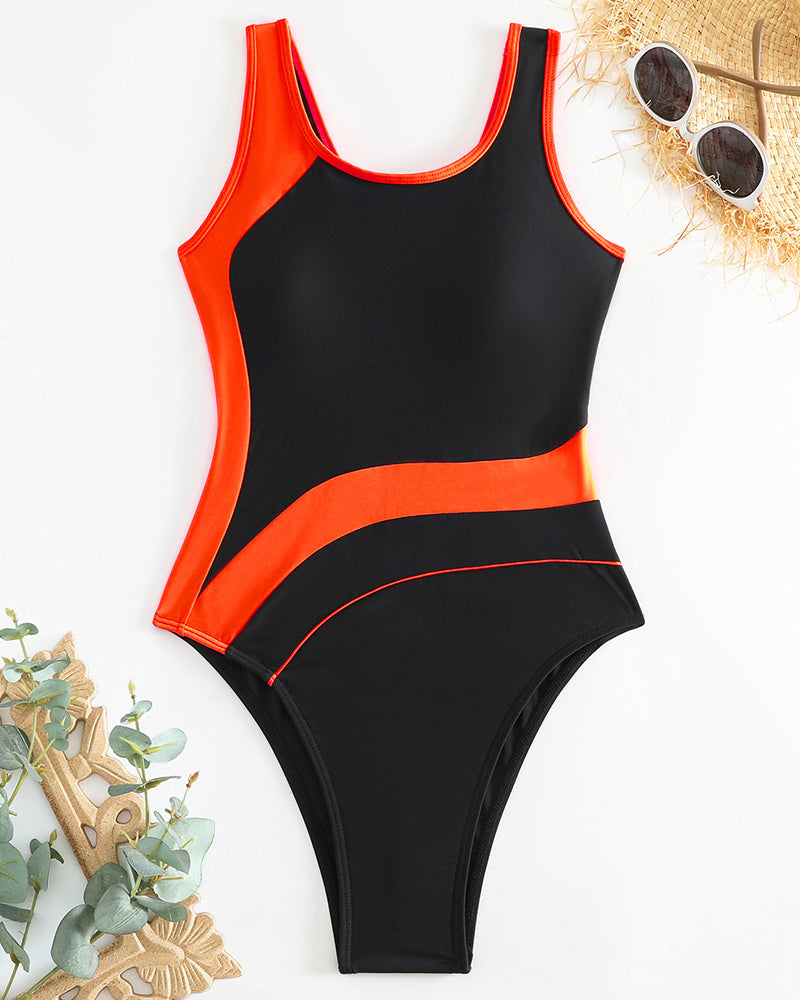 Melania – Contour Panel One-Piece Swimsuit for Women