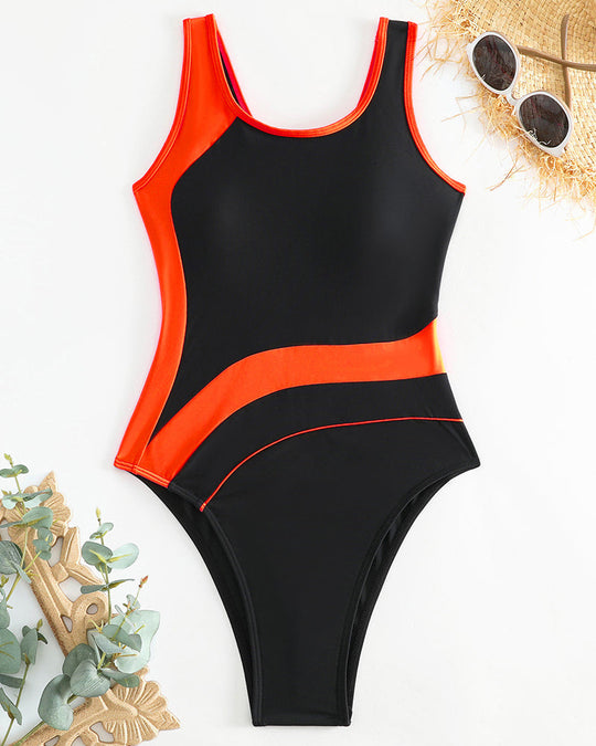 Melania – Contour Panel One-Piece Swimsuit for Women