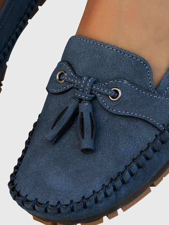 Morlina – Classic Suede Moccasin Loafers for Women