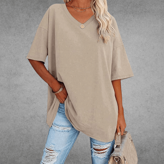Kaylee – Relaxed Fit Everyday V-Neck Tee for Women