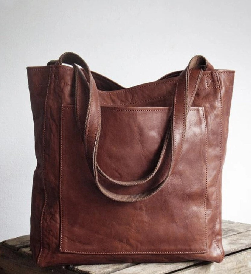 Beth – Classic Leather Tote Bag for Women