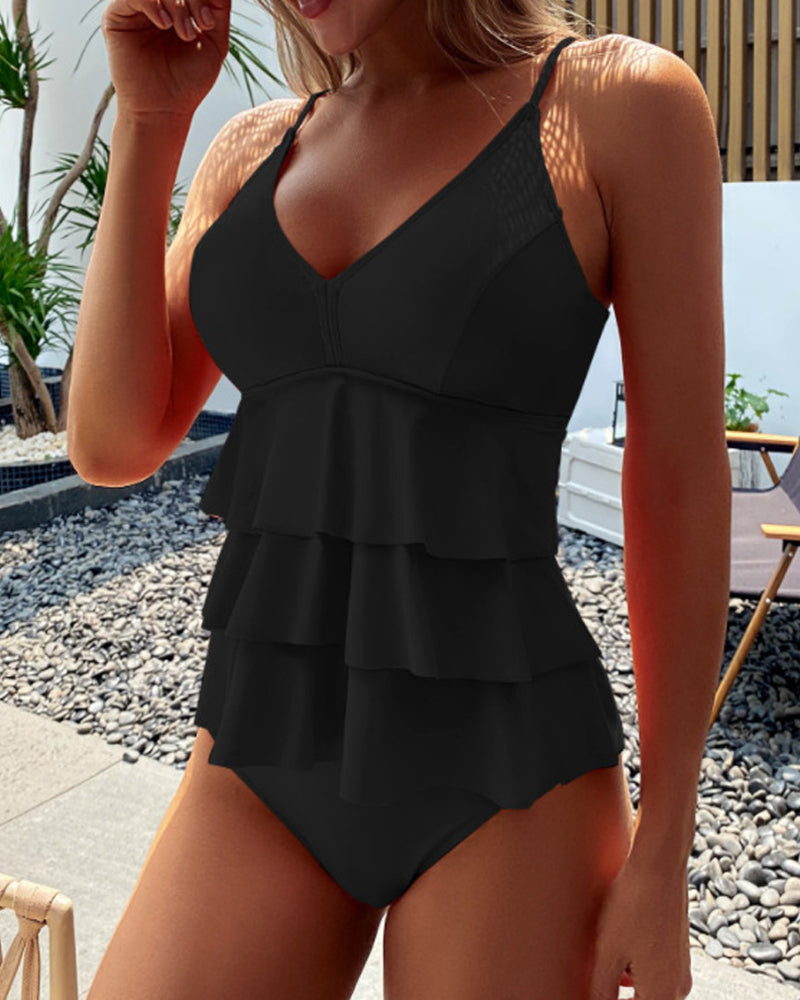 Soleia – Tiered One-Piece Swimsuit for Women