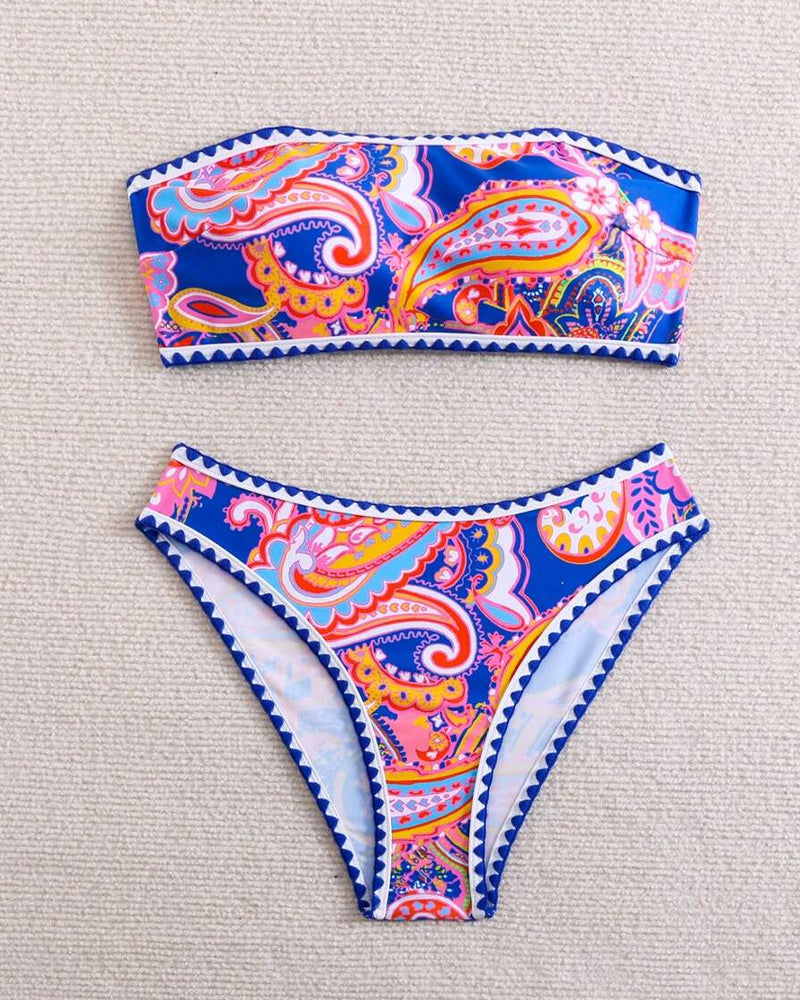 Vasilisa – Paisley Bandeau Bikini for Woman