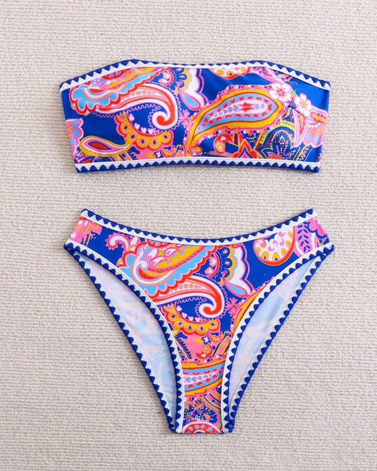 Vasilisa – Paisley Bandeau Bikini for Woman