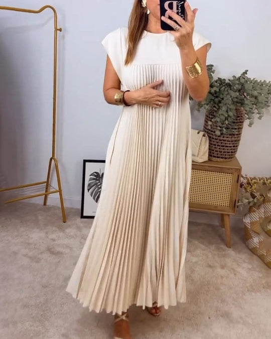 Morgan – Sleeveless Pleated Maxi Dress