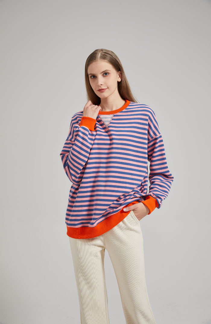 Frederika™ | Oversized Striped Sweater