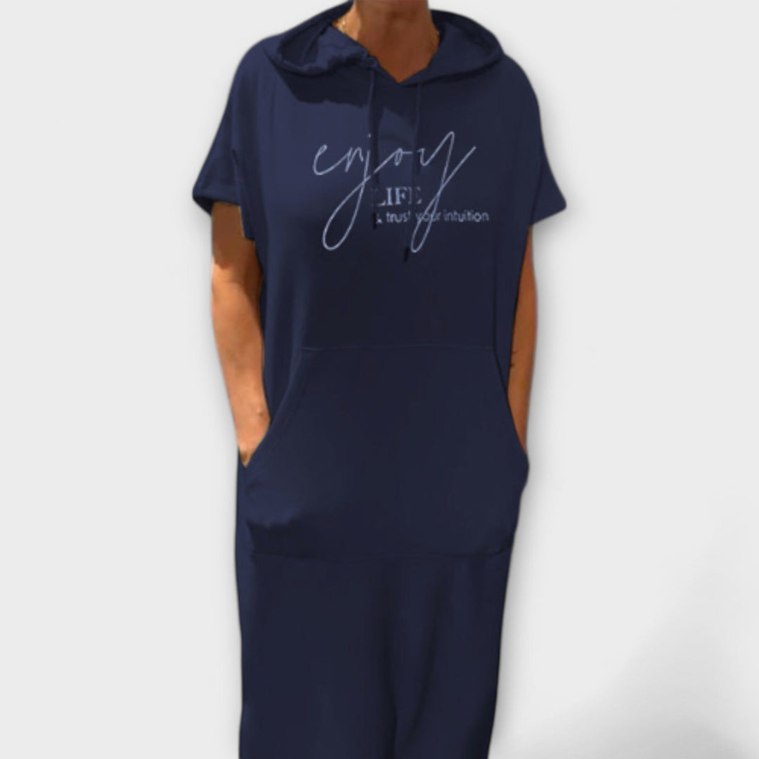 Daiselle – Casual Hooded Dress with Pockets