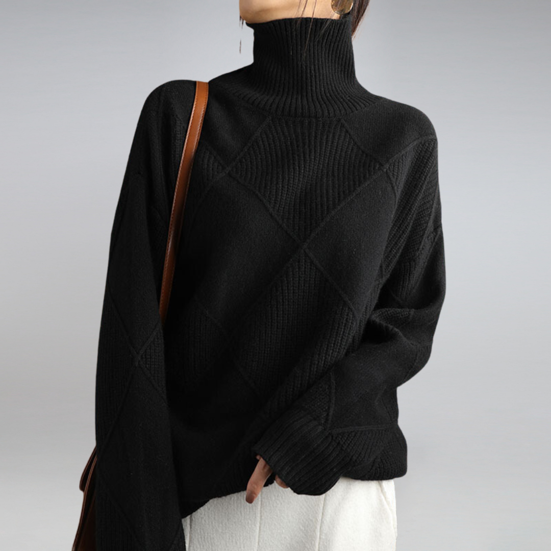 Kiersey – Cozy Turtleneck Knit Sweater for Women