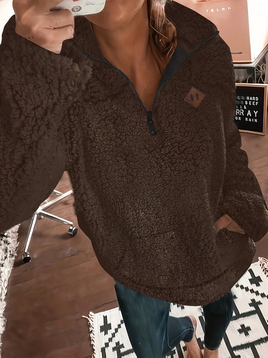 Farima – Plush Sherpa Pullover for Women