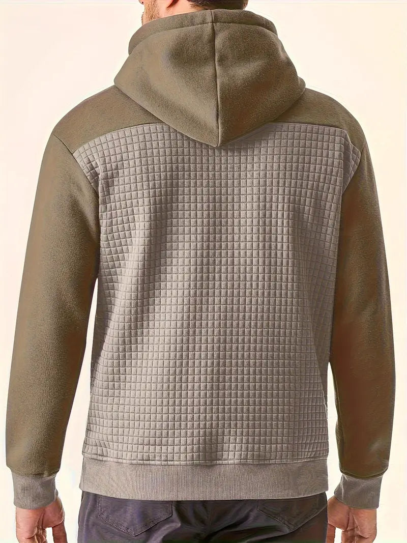 Darius – Quilted Casual Hoodie for Men